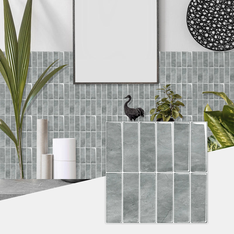 Carreaux Autocollants Marbrés Crédence Cuisine 12 Motifs