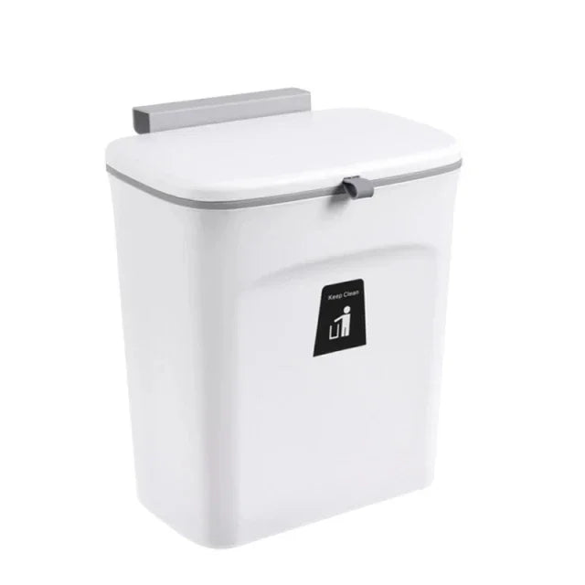 Poubelle Salle de Bain Murale avec Couvercle 7 et 9 Litres