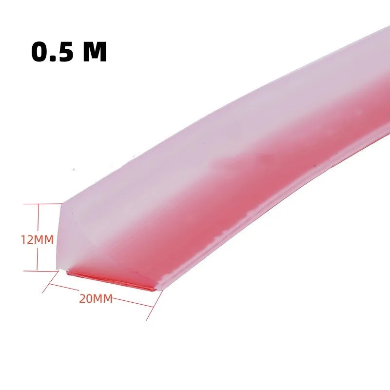 Barrage d'Eau de Douche Silicone Autocollant, 4 Couleurs, 50 à 500 cm