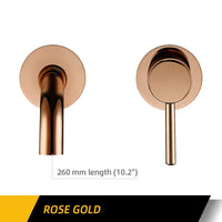 Robinet Mural Lavabo Encastré Laiton, Bec 15 à 26 cm, 9 Finitions