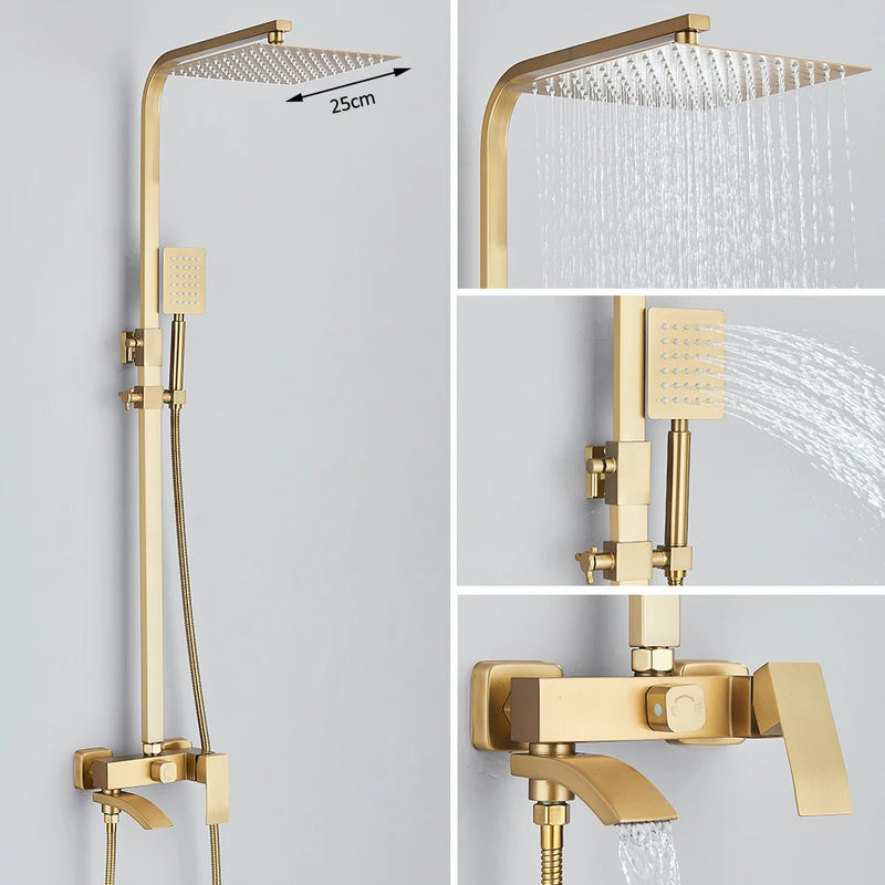 Mitigeur Douche Cascade 3 Voies Bec Pivotant