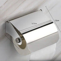 Porte-Papier Toilette Mural Inox 304 Chromé avec Tablette
