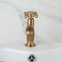 Robinet Lave-Main Eau Froide en Laiton, Antique ou Noir