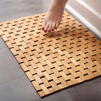 Tapis de Bain Bambou Enroulable Antidérapant 40 x 60 cm et 50 x 70 cm