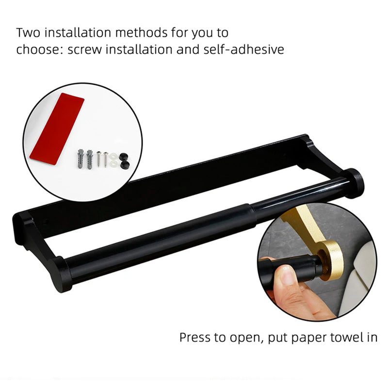 Porte-Essuie-Tout Sous Meuble ou Porte-Papier Toilette à Tablette, à la Pièce