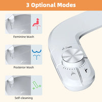 Bidet Toilette Non Électrique Double Buse Autonettoyante Eau Froide