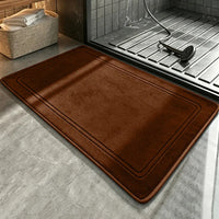 Tapis de Bain Antidérapant à Bordure en Relief, 11 Coloris, 2 Tailles