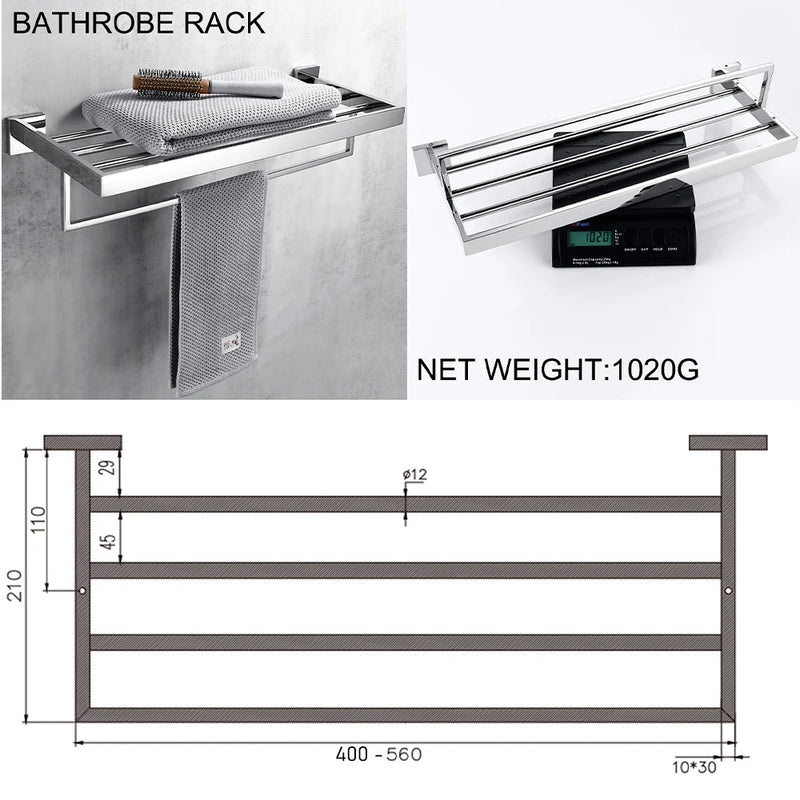 Accessoires Salle de Bain Chromés à l'Unité