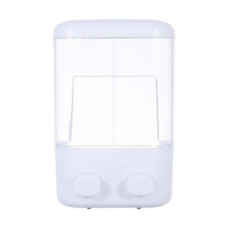 Distributeur de Savon Mural Blanc, Simple 500 ml ou Double 1 000 ml