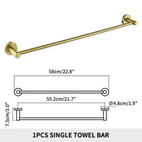 Accessoires Salle de Bain Inox Doré ou Chromé à Choisir