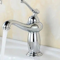 Robinet Lavabo Rétro Laiton Bronze Antique