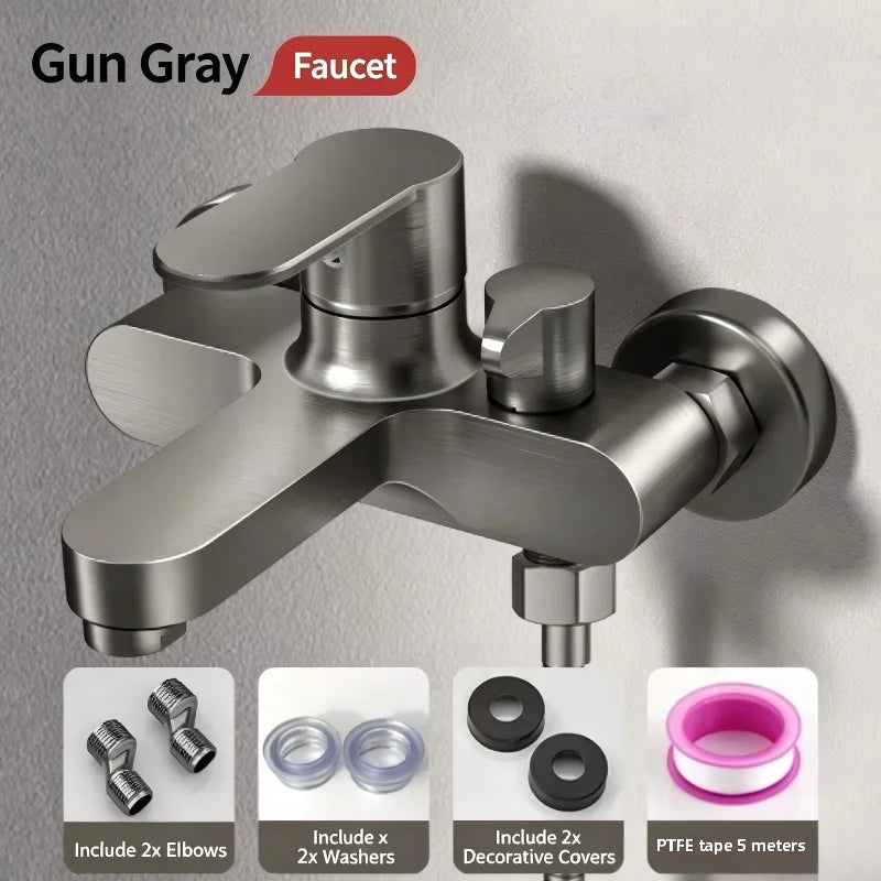 Mitigeur de Douche Thermostatique Mural Anti-Brûlure 3 Voies