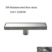 Caniveau de Douche Inox 304 Anti-Odeur, 20 à 100 cm