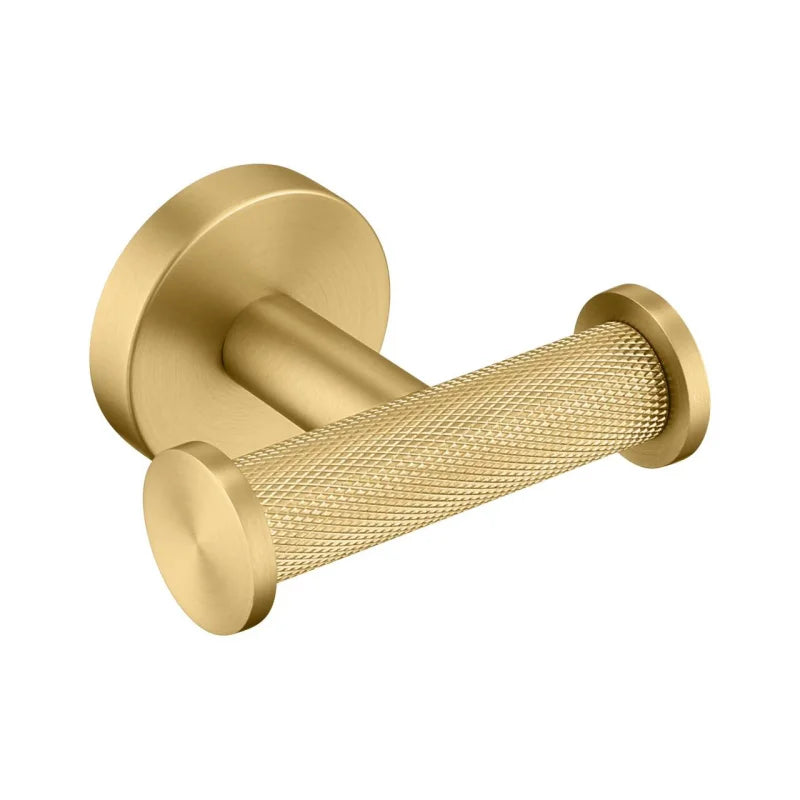 Accessoires Salle de Bain Doré Brossé à la Pièce, 24 Articles