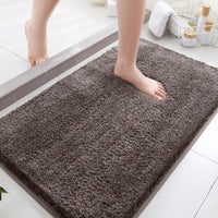 Tapis de Bain Peluche Épais Antidérapant, 13 Coloris, 2 Tailles