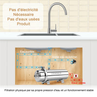 Filtre à Eau Ultrafiltration Inox Toute la Maison, 650 à 7600 L/h