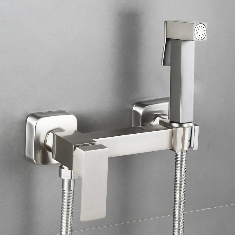 Douchette WC Mitigeur Mural Eau Chaude et Froide