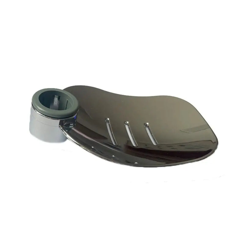 Porte-Savon de Douche Coulissant pour Barre 22, 24 ou 25 mm, Chromé