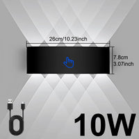 Applique Murale Rechargeable Haut et Bas avec Télécommande, 6 ou 10 W