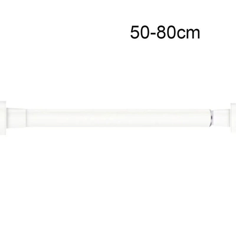 Barre de Douche Télescopique Sans Perçage, Blanc ou Noir, 30 à 80 cm