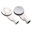 Bonde de Douche Extra Plate Sortie Latérale 90 mm Blanc