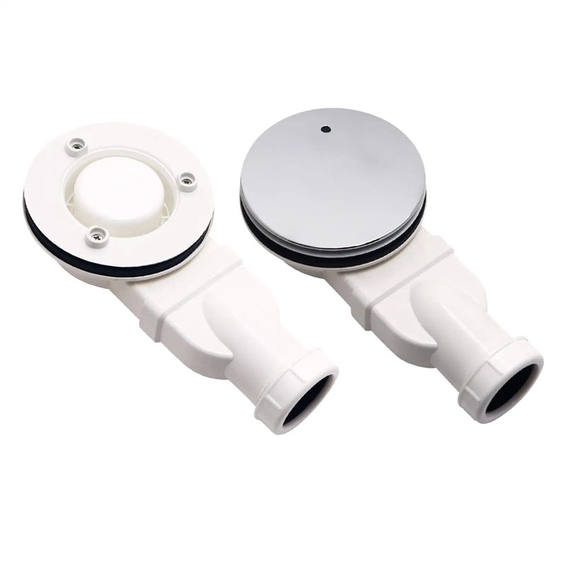 Bonde de Douche Extra Plate Sortie Latérale 90 mm Blanc