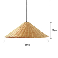 Suspension Cuisine Cône Tressé Beige ou Brun, Ø 40 à 80 cm