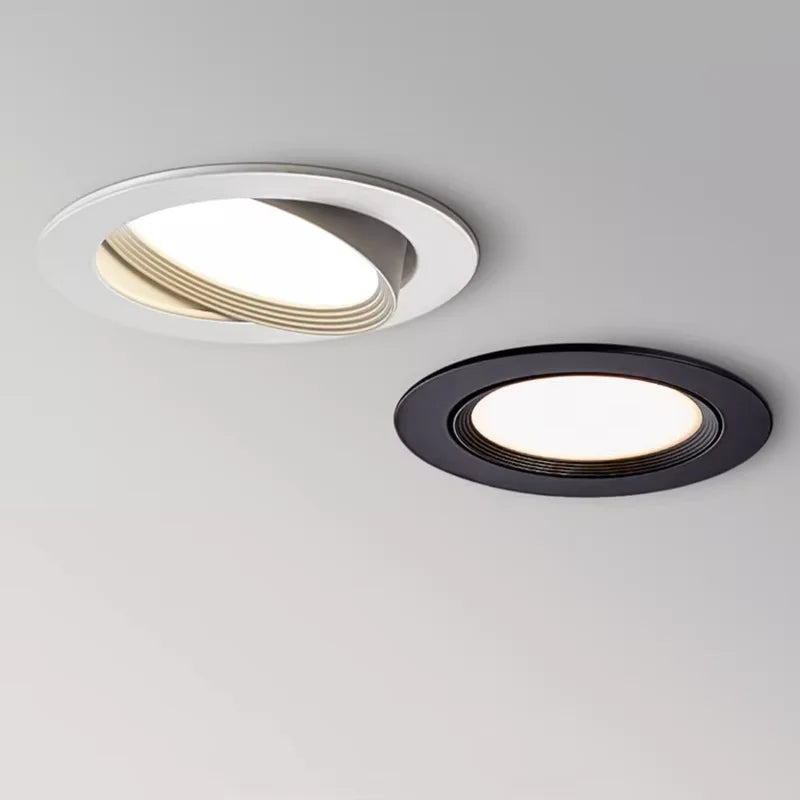Spot LED Encastrable Cuisine Orientable COB, Blanc, Argent ou Noir, 5 à 12 W