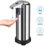 Distributeur de Savon Automatique Inox 300 ml Sans Contact à Piles