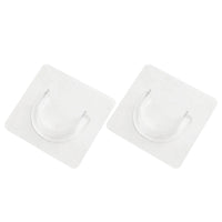 Supports Adhésifs Transparents pour Tringle de Douche, 7 x 7 cm