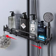Étagère de Douche Extensible Sans Perçage pour Barre de Douche