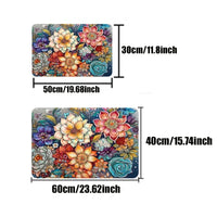 Tapis de Bain Cassette Rétro Antidérapant en Microfibre, 6 Motifs, 40 x 60 à 80 x 120 cm