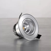 Spot LED Encastrable Cuisine Orientable COB, Blanc, Argent ou Noir, 5 à 12 W