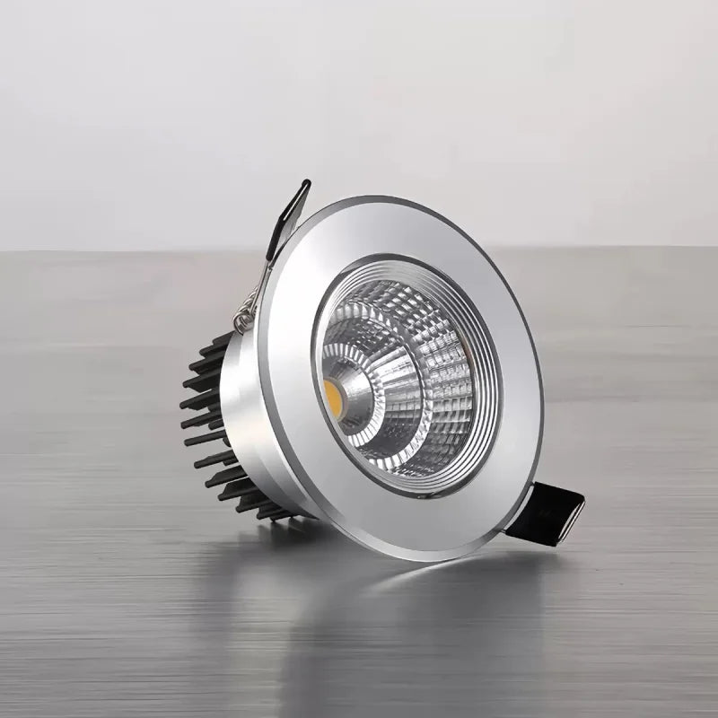 Spot LED Encastrable Cuisine Orientable COB, Blanc, Argent ou Noir, 5 à 12 W