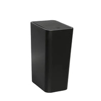 Poubelle de Cuisine 10 L Rectangulaire à Couvercle Poussoir, Noir