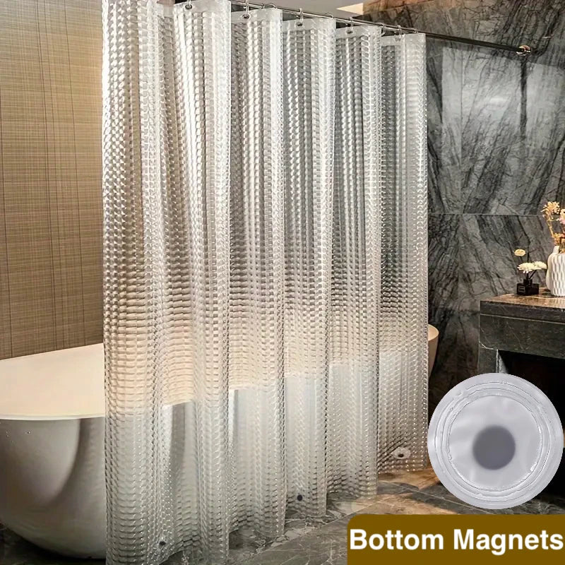 Doublure de Rideau de Douche PEVA Aimantée, 6 Coloris, 5 Dimensions