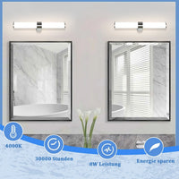 Applique LED Miroir Cylindrique Chromée IP44 40/60 cm
