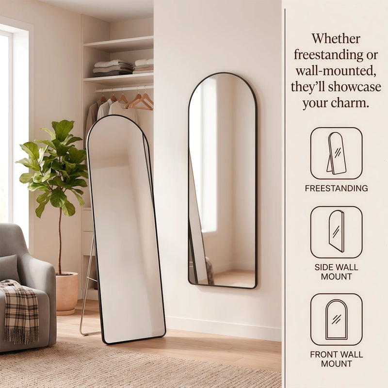 Miroir sur Pied Pleine Longueur 160 cm à Suspendre