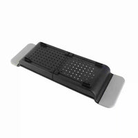 Plateau de Baignoire Extensible en ABS Noir ou Blanc, avec Drainage
