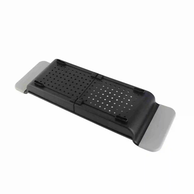 Plateau de Baignoire Extensible en ABS Noir ou Blanc, avec Drainage