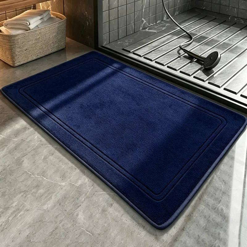 Tapis de Bain Antidérapant à Bordure en Relief, 11 Coloris, 2 Tailles