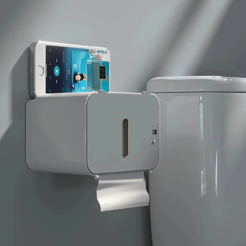 Porte-Papier Toilette Automatique à Induction Mural