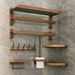 Accessoires Salle de Bain Bois Noyer Noir à la Pièce, 15 Articles