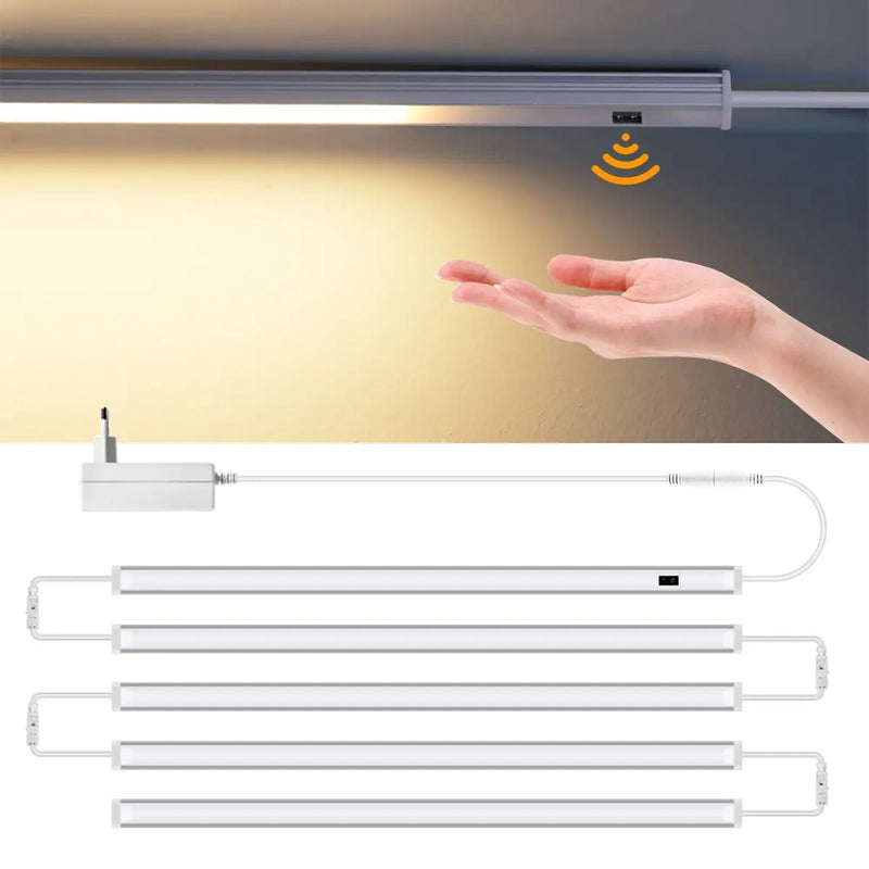 Réglette LED Sous Meuble Cuisine à Capteur de Geste, 30 à 50 cm