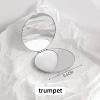 Miroir de Poche Pliant Inox Rond ou Carré, 2 Tailles au Choix