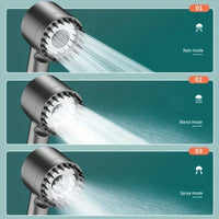 Pommeau de Douche Turbo Filtrant avec Flexible et Support