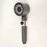 Pommeau de Douche Filtrant Massant 3 Modes, Gris ou Noir, avec Cartouches