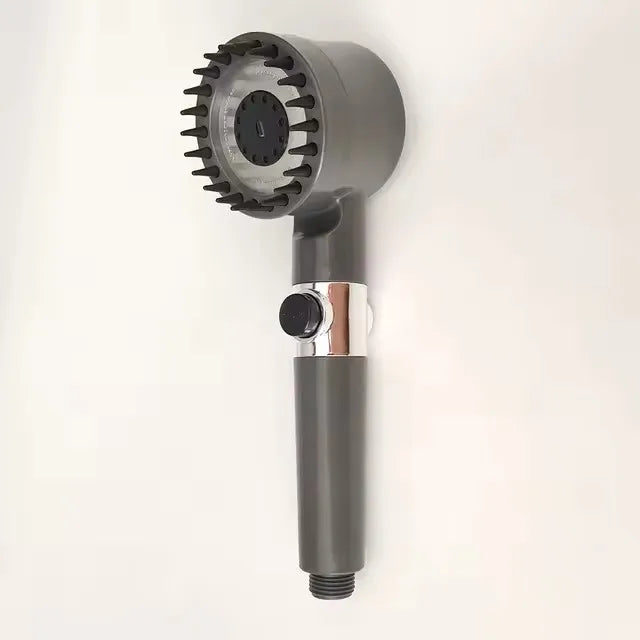 Pommeau de Douche Filtrant Massant 3 Modes, Gris ou Noir, avec Cartouches