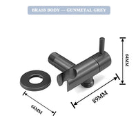 Douchette WC Murale Seule ou en Kit avec Robinet d'Angle, 4 Finitions
