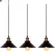 Suspension Cuisine Industrielle Noir et Doré, Plafonnier ou Applique, 22 cm